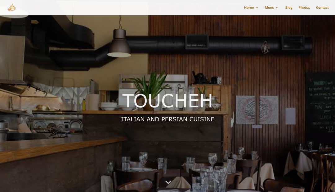 Toucheh Restaurant website
